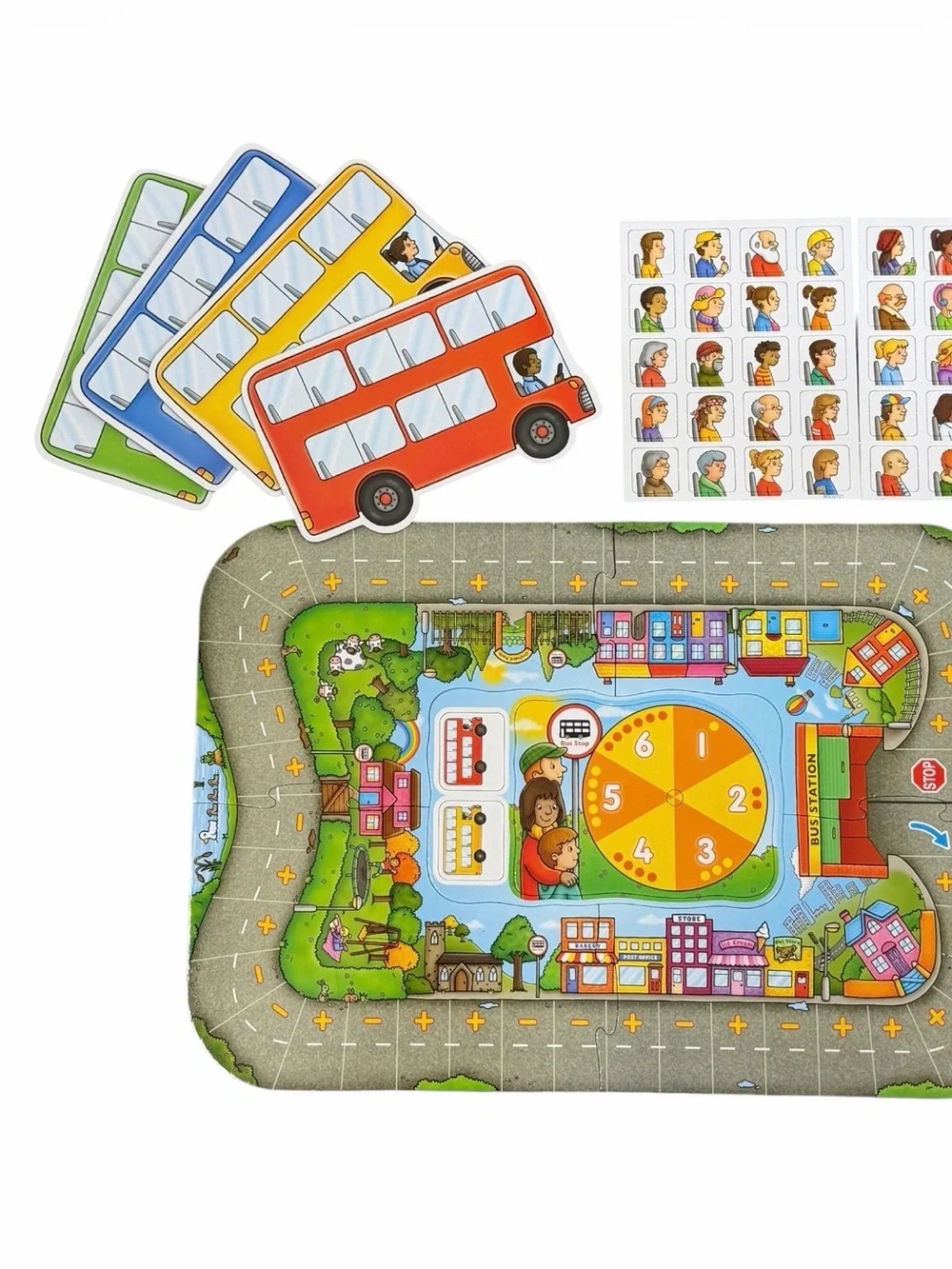 Orchard Toys Bus Stop Board Game | Educational Math Game